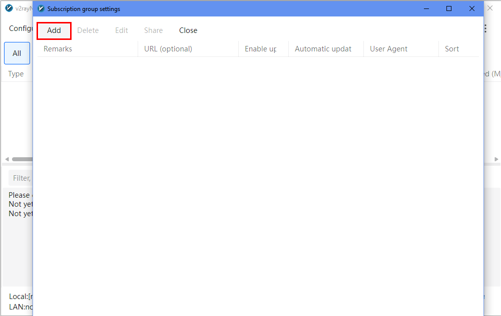 Кнопка Добавить